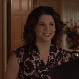 ASO Gilmore Girls Lorelai’s pink black print dress size 6 vintage y2k